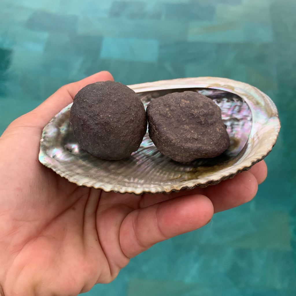 Moqui balls, paire de moquis balls, moquis marble