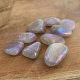 Aqua aura lilas,  cristal de quartz aqua aura