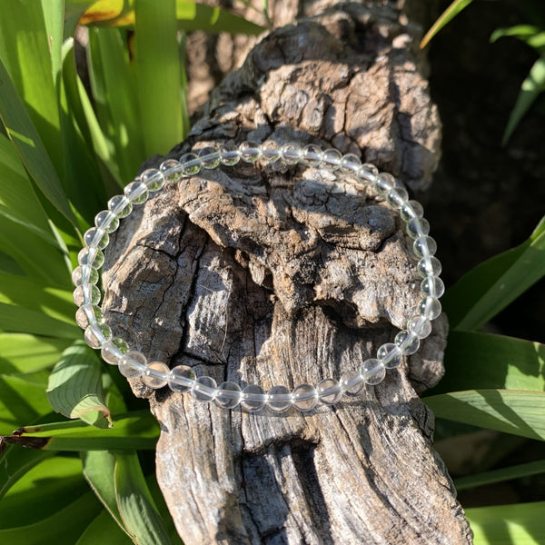 Cracked crystal bracelet, iridescent "harmony"