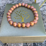 Salmon Jade Mashan bracelet, a bracelet for Mother's Day