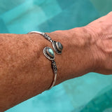 Adjustable labradorite bracelet, bangle