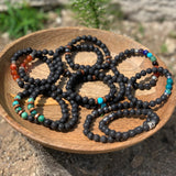Black lava bracelet 