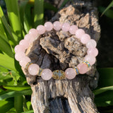 Rose quartz bracelet, symbol of love