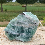 Large Raw Rainbow Fluorite from Brazil, 4kg 200g Natural Fluorite! rare coin