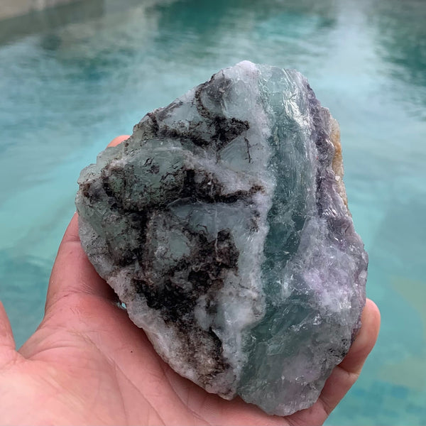 Large Raw Rainbow Fluorite, the Stone of Intuition