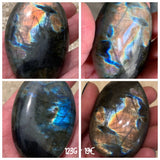 Labradorite pebble from Madagascar, therapist's stone