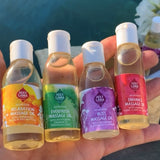 Organic massage oils for travel