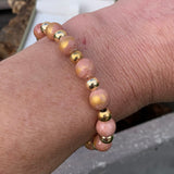 Salmon Jade Mashan bracelet, a bracelet for Mother's Day