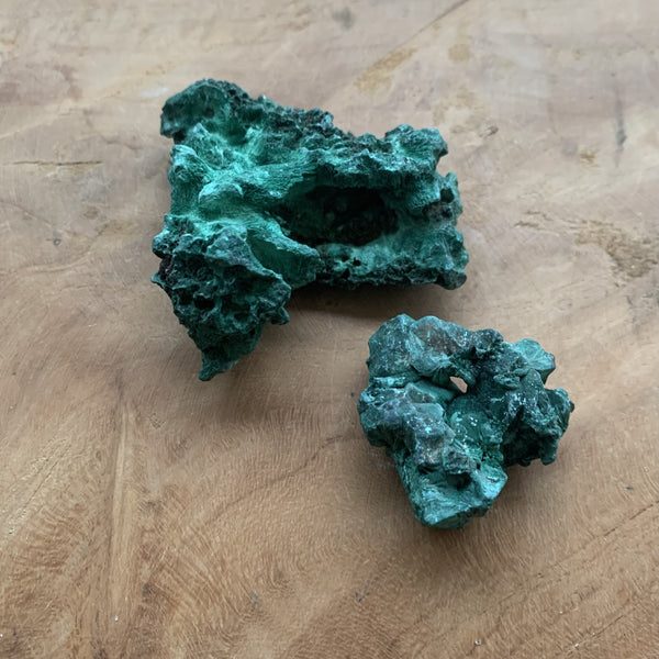 Malachite fibreuse naturelle, malachite brute