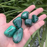 Malachite naturelle en pierres roulées de qualité A+ 