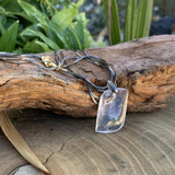 Solomon's seal pendant in crystal and silver on order