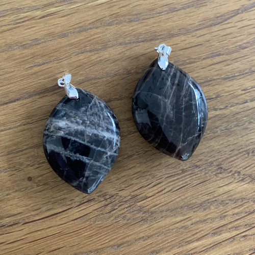 black moonstone pendant