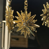 Collier flocon de neige étoile en plaqué or 18K avec zircon