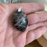 black moonstone pendant