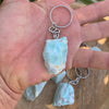 Porte clés en amazonite brute