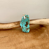 Pendentif en turquoise naturelle brute de l'Himalaya, la pierre des chamanes