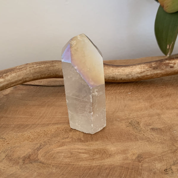 Aqua aura angel, Cristal de quartz Aqua Aura brut