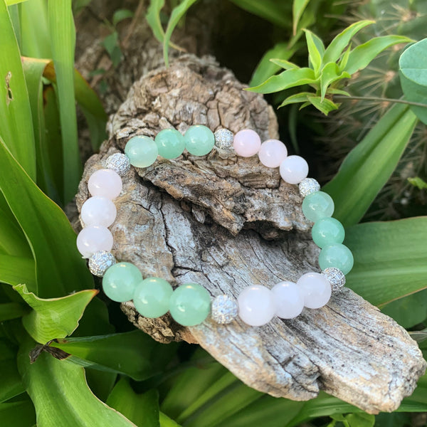 Green natural aventurine bracelet with or without finishing