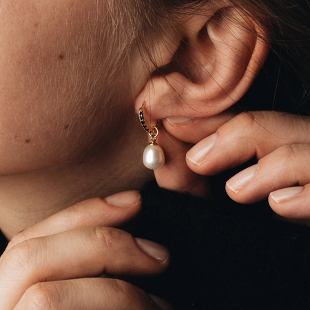 Boucles d'oreilles péridot or, péridot véritable en forme de goutte moderne