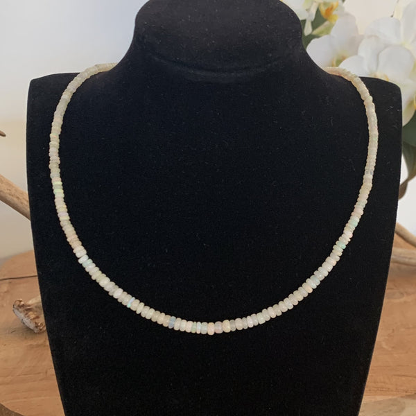 AAA++ Natural Ethiopian Opal Bead Necklace