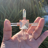 Pyramid energy generator and rock crystal spikes