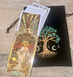 Jeu de tarot, Art nouveau, Fantasy Art Oracle avec sac velours arbre de vie