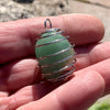 Green aventurine pendant ideal for hanging on your pet's collar, against the feeling of abandonment