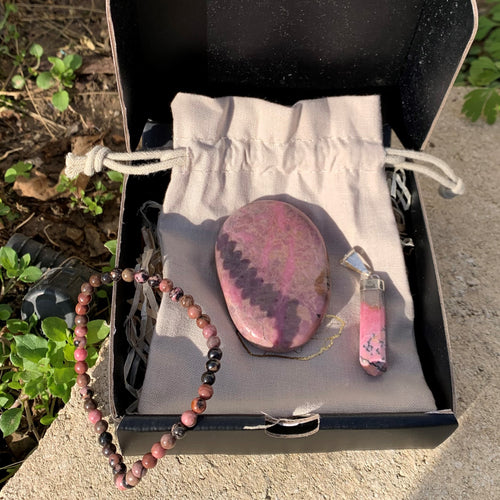 Rhodonite box, love and friendship, Mother's Day gift