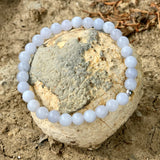 Natural aquamarine bracelet for budding love