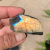 Spectacular labradorite slabs