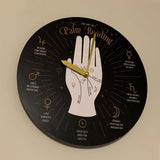 Lines of the hand wooden wall clock
