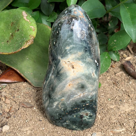 Extra quality raw green fuchsite from Brazil, fairy crystal